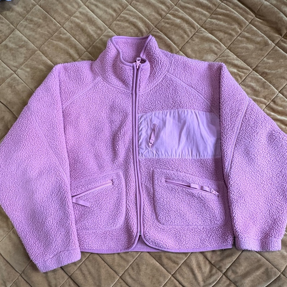 BDG Pink Puffer Jacket Zipper Casual